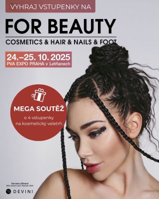 🎉 SOUTĚŽ O 4 LÍSTKY NA KOSMETICKÝ VELETRH FOR BEAUTY! 🎉 Chceš zažít den plný krásy, péče a inspirace? 💄 Značka Devini bude...