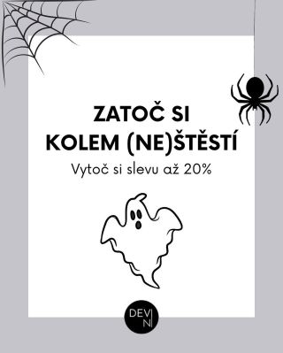 Už jen do zítra si můžete vytočit až 20% slevu na celý nákup! 😍🙌🏻 Nenechte si naše halloweenské kolo (ne)štěstí utéct a...